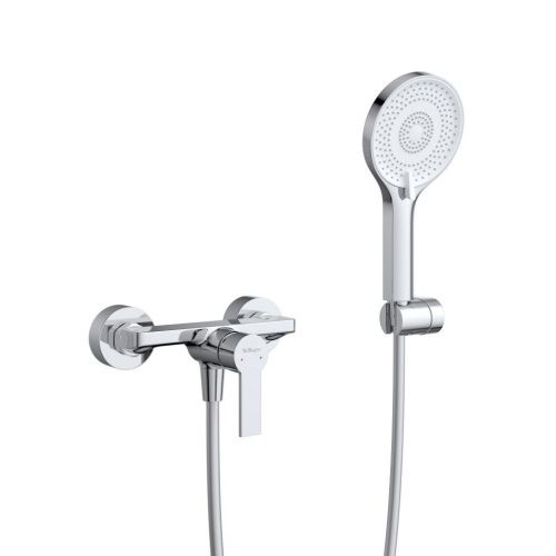 Комплект смесителей BelBagno AURORA AURORA-ESDM/LVM-CRM настенный хром - фото 5