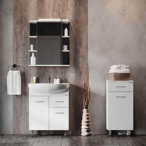 Тумба Onika Каприз 404013 40x34x87напольная цвет белый - фото 5