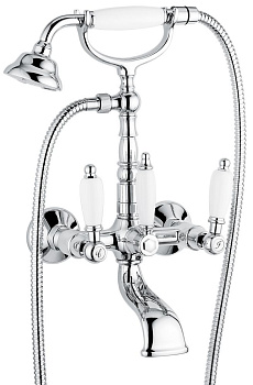Смеситель для ванны Emmevi Deco Ceramic 121611/CR настенный хром