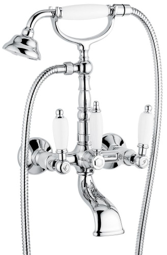 Смеситель для ванны Emmevi Deco Ceramic 121611/CR настенный хром