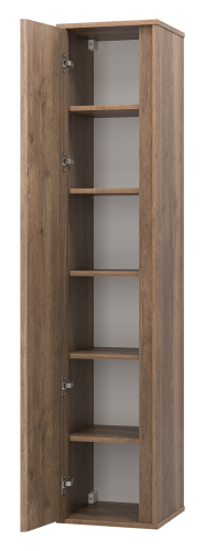 Шкаф-пенал Brevita Dallas DAL-05035-31 35х34х165 подвесной цвет коричневый - фото 4