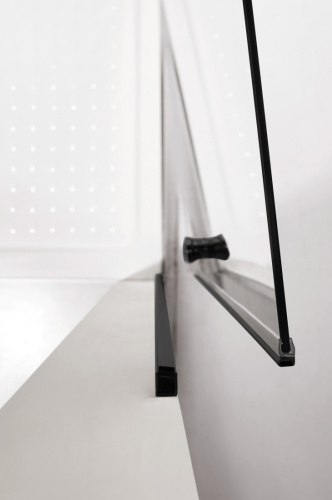 Душевая дверь Cezares ECO ECO-O-B-1-80-C-NERO 80х190 стекло прозрачное профиль черный - фото 5