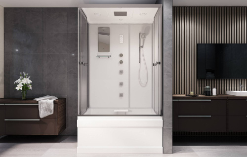 Душевая кабина AvaCan V1245 120х90 прямоугольная с крышей ориентация универсальная - фото 3