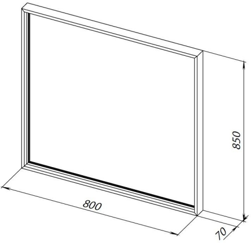 Зеркало в ванную Allen Brau Liberty 1.330014.03 80х85 цвет латунь - фото 3