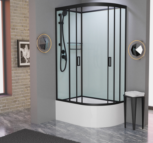 Душевая кабина Frank 152009 120х80 без крыши ориентация левая - фото 2