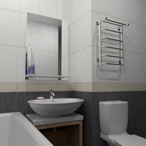 Полотенцесушитель Тругор Пэк Пэксп6П80х5032 55х80 электрический хром - фото 4