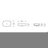 Раковина из сантехнического фарфора Lavinia Boho Bathroom Sink 33311002 50х40 накладная цвет белый без отверстий под смеситель