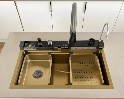 Кухонная мойка Cerutti SPA CT10355 75х46 цвет золото - фото 2