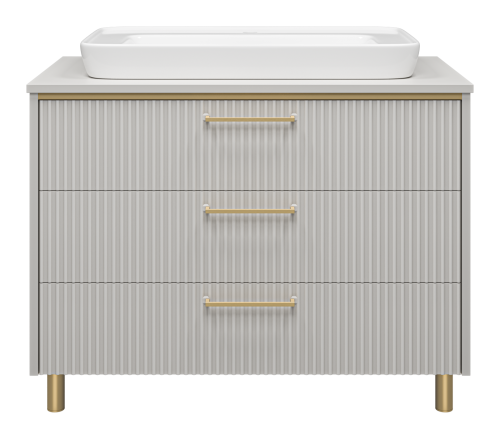 Тумба под раковину Brevita Elche ELC-0100-0302Я 101х51х66 напольная - фото 2