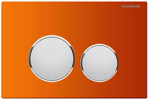 Клавиша смыва механическая CHARUS Bagliore FP.330.FOXY.10 цвет оранжевый