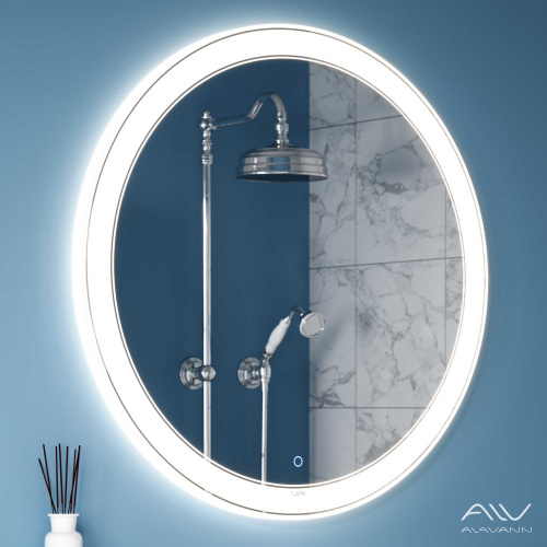 Зеркало в ванную Alavann Solis ALV0748003 100х100 цвет белый - фото 3