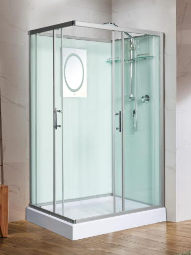 Душевая кабина WeltWasser WW500 LAINE 1201 (10000003270) 100х100 без крыши ориентация универсальная - фото 4