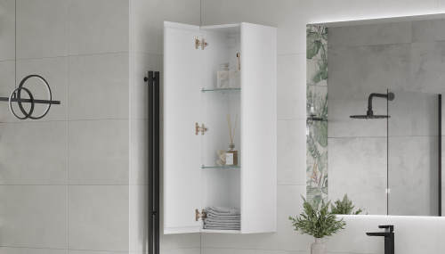 Пенал Velvex KLAUFS 33х31х110 ppKLA.110-616.216 подвесной цвет белый - фото 4