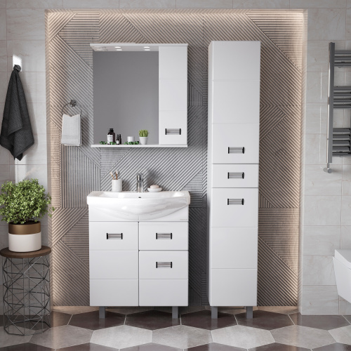 Зеркало-шкаф Onika Балтика 206704 67х16х71 подвесной цвет белый - фото 5