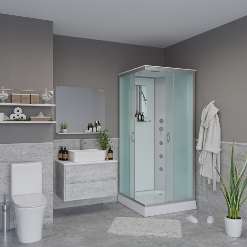 Душевая кабина Niagara Classic 11011423G 90х90 квадратная с крышей ориентация универсальная - фото 3