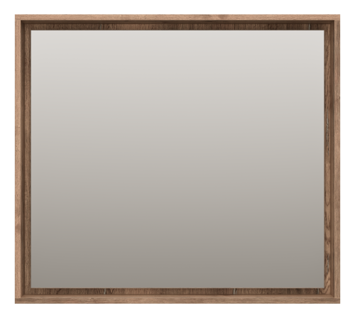 Зеркало в ванную Brevita Dallas DAL-02090-074 90х80 цвет коричневый - фото 3