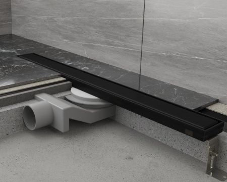 Душевой лоток Plumberia Selection PSL LINEAR PSL90NO 90х5 черный