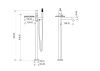 Смеситель Boheme Stick 129-BB.2 напольный черный