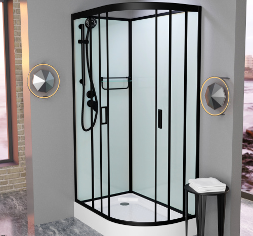 Душевая кабина Frank 814014 100х80 без крыши ориентация левая - фото 3