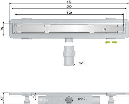Душевой лоток OMP Tea Renova 5953.805.8 - фото 2