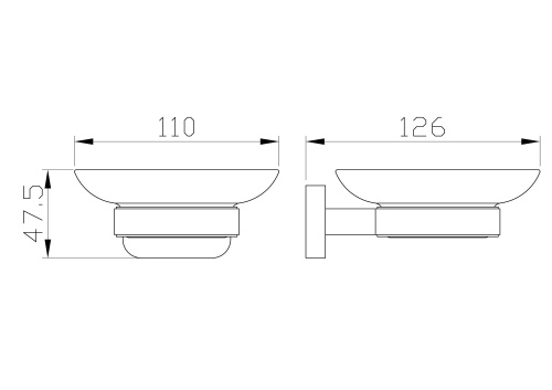 Мыльница с держателем Wonzon & Woghand GRAFFITY WW-9322-BG - фото 2