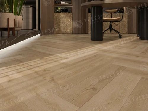 SPC ламинат Tulesna Art Parquet 1005-5 Caldo толщина 0.4 см 43 класс 600х125 - фото 5
