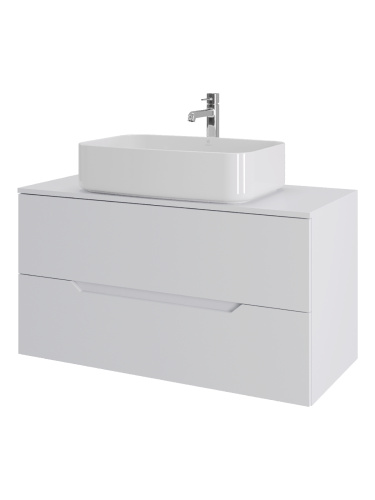 Тумба с раковиной Orange Line Li-100TuwMDF+B07-600W 101х46х69 - фото 2