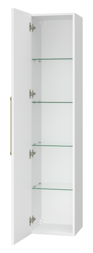 Шкаф-пенал Brevita Alicante ALI-05035-01 35х34х165 подвесной цвет белый - фото 4