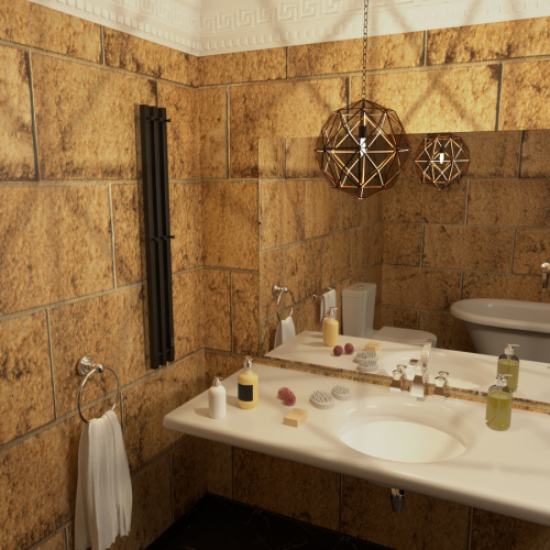 Полотенцесушитель Маргроид Inaro профильный Inaro-12012-1081-9005R 15х120 электрический черный матовый - фото 4