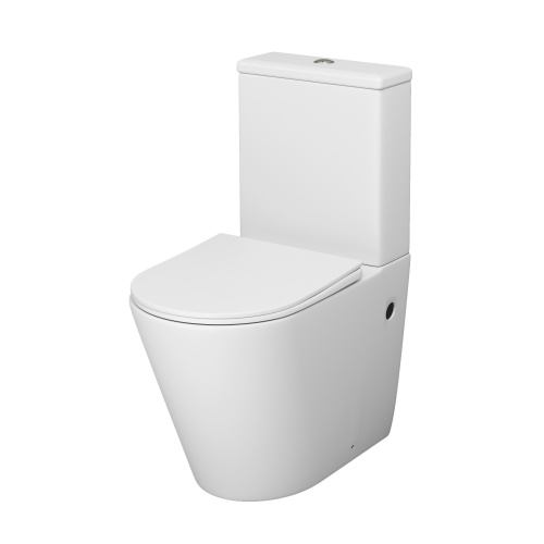 Унитаз напольный с бачком Grossman Color GR-4480MS белый матовый с сиденьем микролифт безободковый каскадный смыв