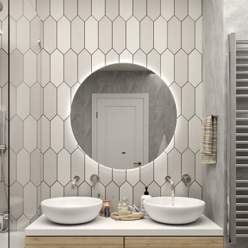 Зеркало в ванную Art&Max SANREMO AM-San-1000-DS-F 100х100