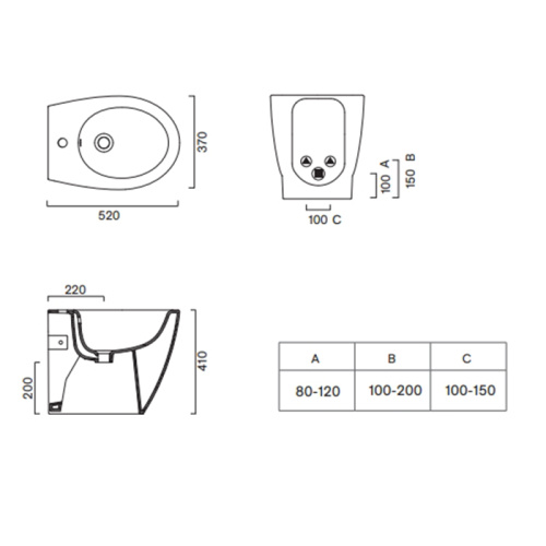 Биде Catalano Italy 719521001 напольное - фото 2