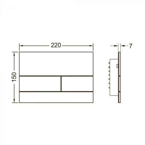 Панель смыва механическая Tece TECEsquare 9240824 цвет белый - фото 2