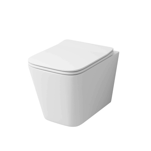 Унитаз подвесной Grossman Falcon GR-4441S белый глянцевый с сиденьем микролифт безободковый каскадный смыв