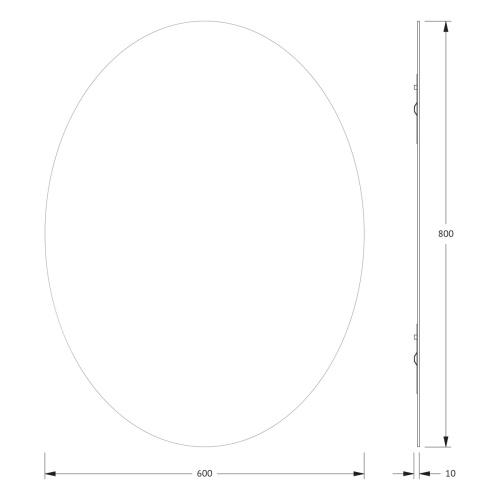 Зеркало в ванную Evoform Primary BY 0033 60х80 цвет хром - фото 2