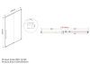 Душевая дверь Vincea Arno VPS-1A120CG 120х200 стекло тонированное профиль хром