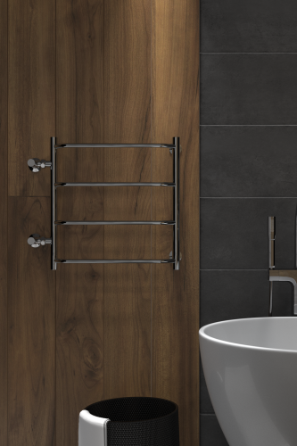 Полотенцесушитель Indigo Roof LRSW60-40-б/п-50 49х60 водяной хром - фото 4