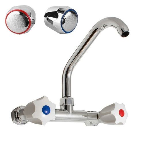 Смеситель для кухни Сантаком 100007с настенный хром - фото 2