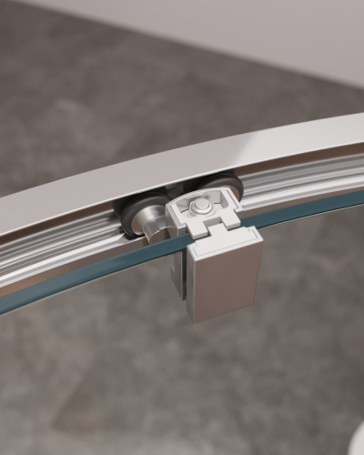 Душевой уголок Cezares MOLVENO MOLVENO-RH-11-120/110-C-Cr-IV 120х110 стекло прозрачное профиль хром глянцевый без поддона - фото 4