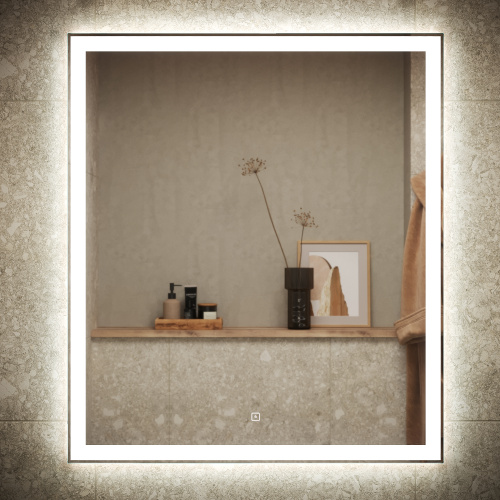 Зеркало в ванную Sancos City CI700 70х80 цвет белый - фото 3