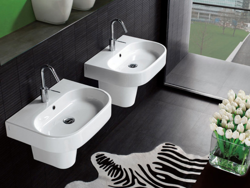 Раковина из санфаянса Hatria AREA Y0UH01 60х45 подвесная цвет белый - фото 2