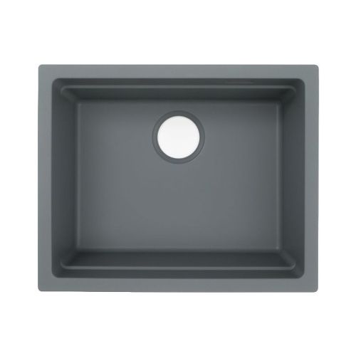 Кухонная мойка Grandex Aqua 500202 56х45 цвет серый поверхность матовая - фото 4