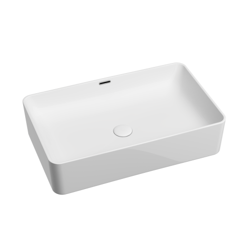 Раковина из сантехнического фарфора Ceramica Nova ELEMENT CN6065 60х40 накладная цвет белый без отверстий под смеситель - фото 2