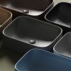 Раковина из сантехнического фарфора Ceramica Nova ELEMENT CN6052MSG 50х40 накладная цвет серый без отверстий под смеситель
