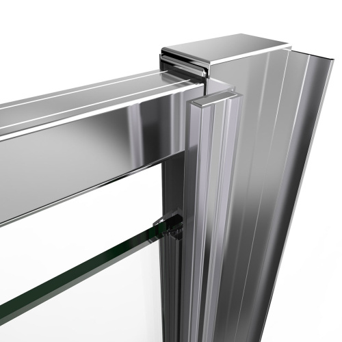 Душевая дверь Vincea Intra VDP-1I8090CH 90х190 стекло текстурное профиль хром глянцевый - фото 5