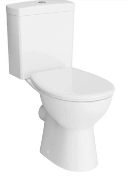 Унитаз напольный с бачком Vitra ZEITGEIST 9864B099-7208 белый с сиденьем микролифт безободковый смыв торнадо