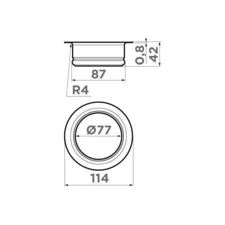 Сменная горловина для измельчителя Nagare Slim Omoikiri NA-02 LG 4956686