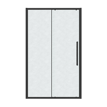 Душевая дверь Grossman Cosmo 100.K33.02.100.21.02 100х195 стекло текстурное профиль черный матовый