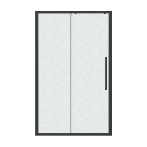 Душевая дверь Grossman Cosmo 100.K33.02.130.21.02 130х195 стекло текстурное профиль черный матовый