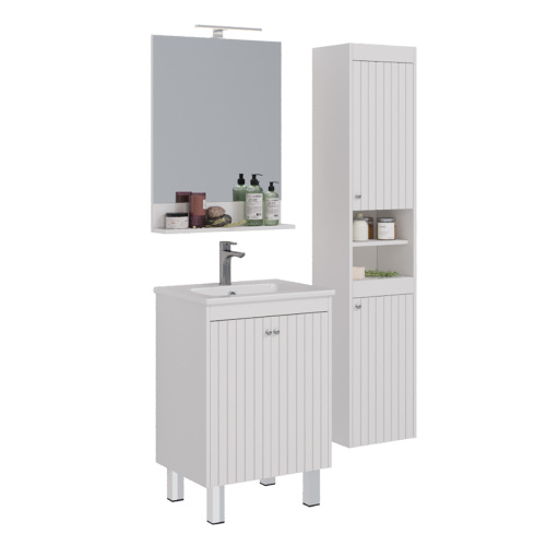 Шкаф-пенал LeMark Romance LM07R35P 35х30х170 напольный/подвесной цвет белый - фото 5